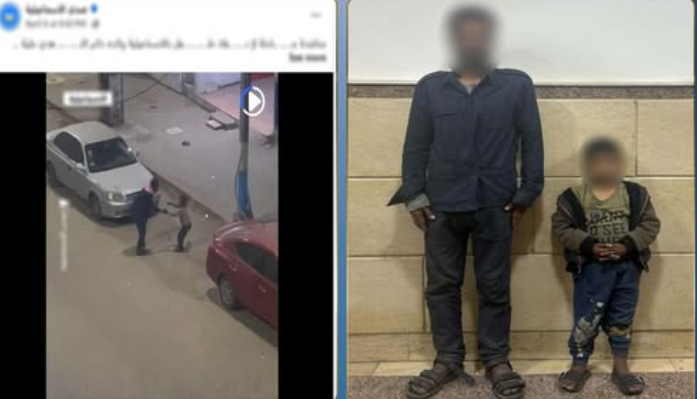 ضبط أب بالإسماعيلية لتعديه على نجله وإجباره على التسول